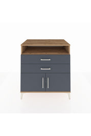 Kronos Şifonyer 2 Raflı 2 Çekmeceli 2 Kapaklı 88x59x96 Çam-Antrasit