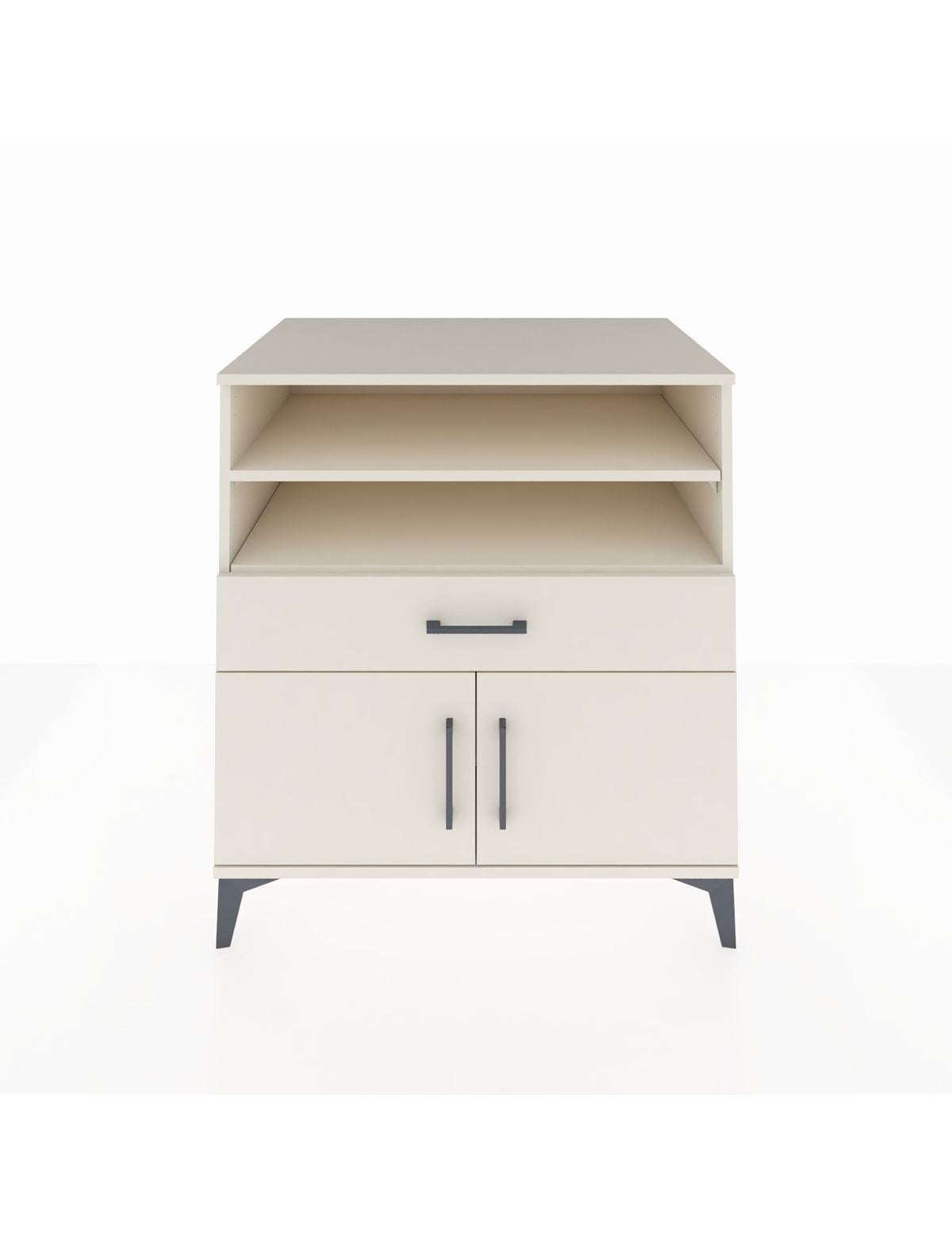 Kronos Şifonyer 3 Raflı Tek Çekmeceli 2 Kapaklı 88x59x96 Aytaşı-Aytaşı