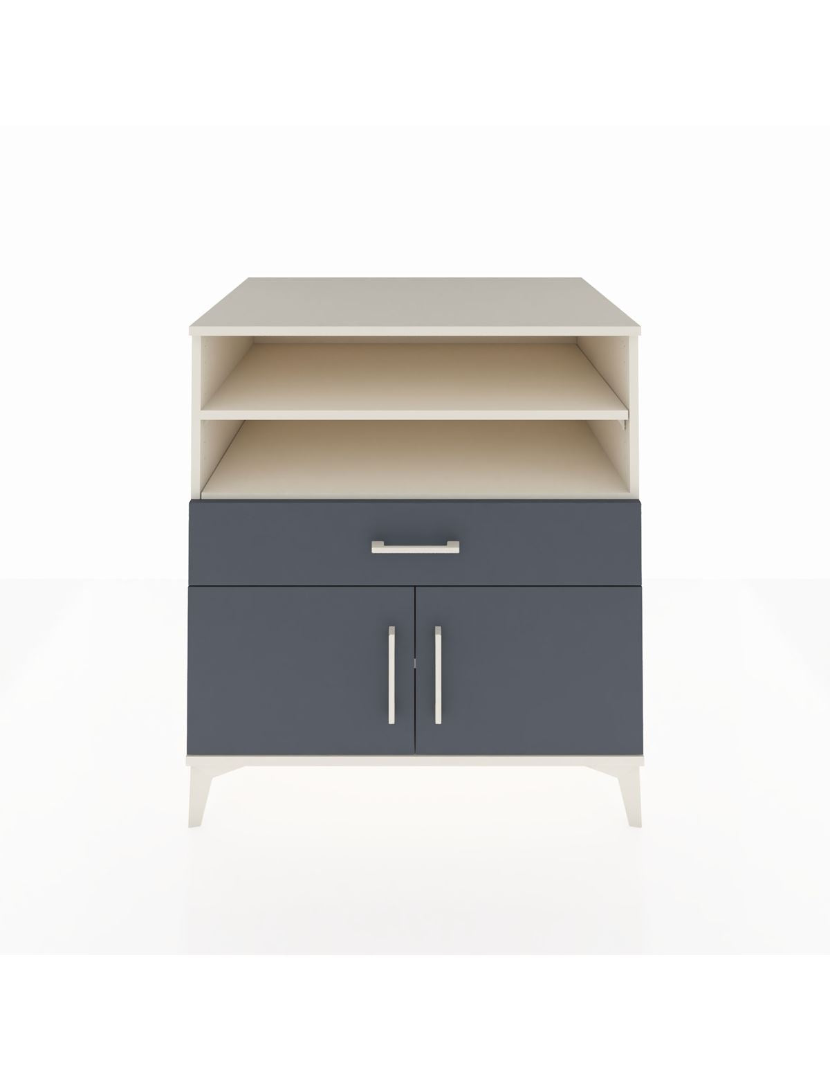 Kronos Şifonyer 3 Raflı Tek Çekmeceli 2 Kapaklı 88x59x96 Aytaşı-Antrasit