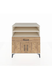 Kronos Şifonyer 3 Raflı Tek Çekmeceli 2 Kapaklı 88x59x96 Aytaşı-Çam