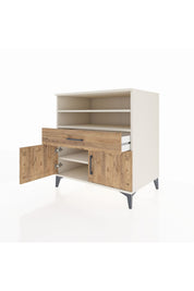 Kronos Şifonyer 3 Raflı Tek Çekmeceli 2 Kapaklı 88x59x96 Aytaşı-Çam