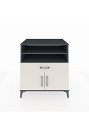 Kronos Şifonyer 3 Raflı Tek Çekmeceli 2 Kapaklı 88x59x96 Antrasit-Aytaşı