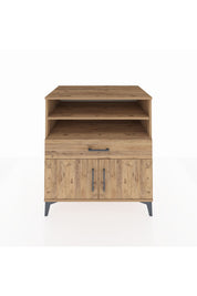 Kronos Şifonyer 3 Raflı Tek Çekmeceli 2 Kapaklı 88x59x96 Çam-Çam