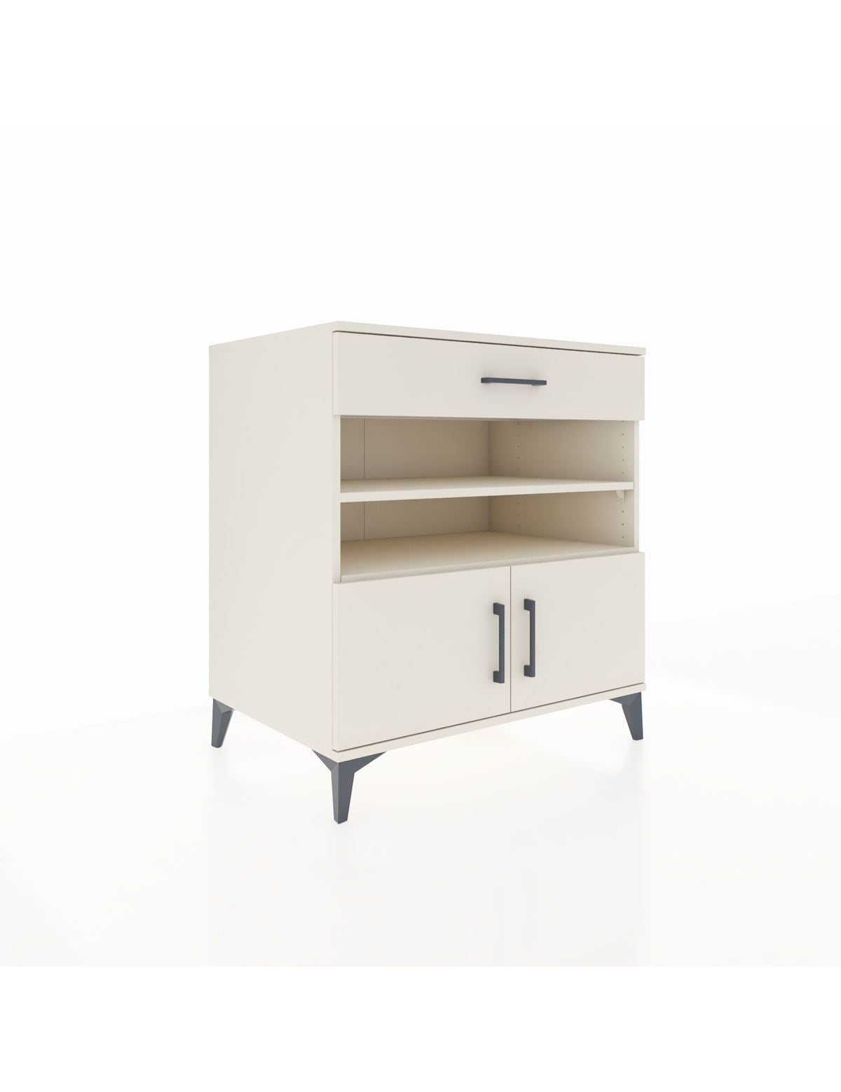 Kronos Şifonyer 3 Raflı Tek Çekmeceli 2 Kapaklı 88x59x96 Aytaşı-Aytaşı