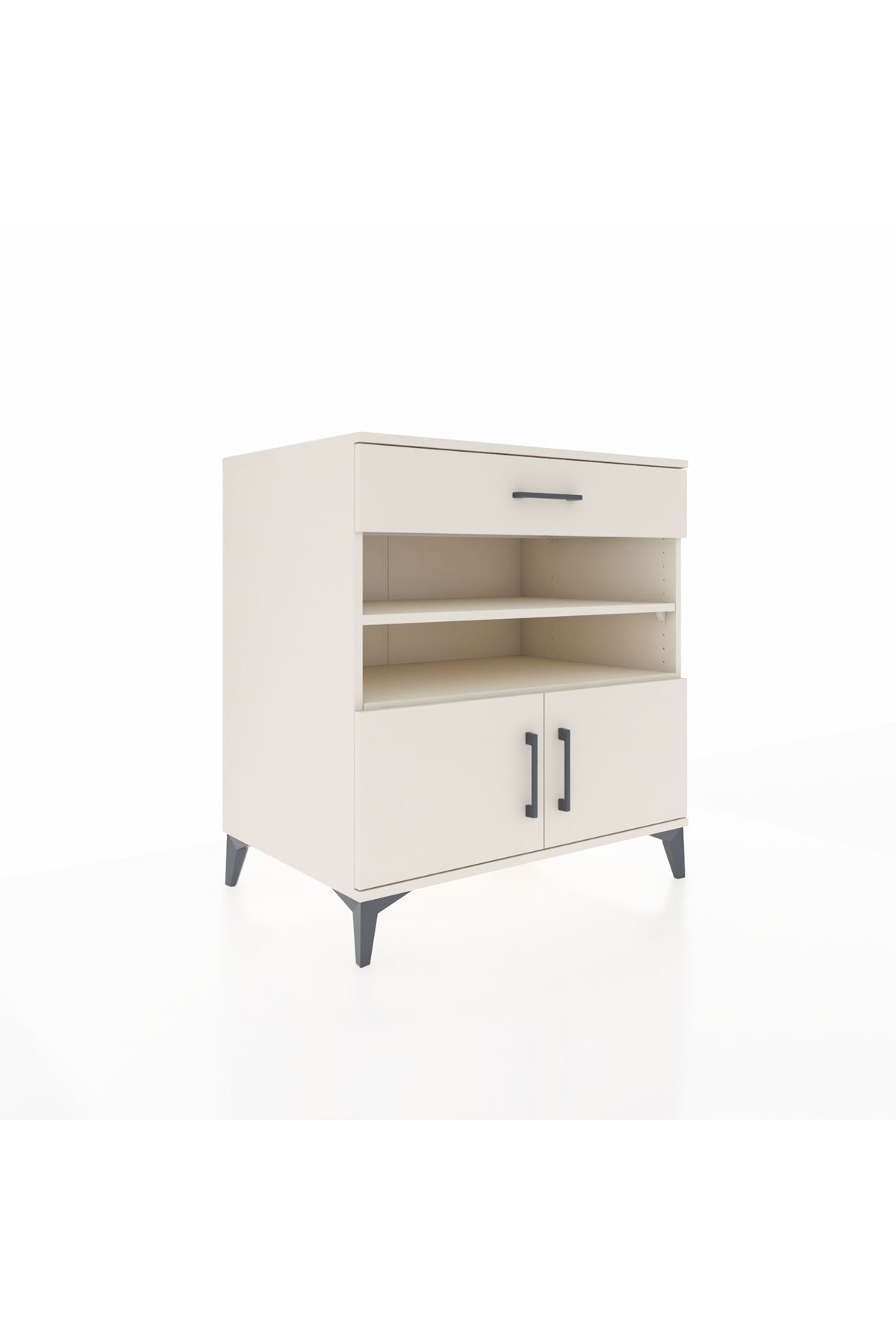 Kronos Şifonyer 3 Raflı Tek Çekmeceli 2 Kapaklı 88x59x96 Aytaşı-Aytaşı