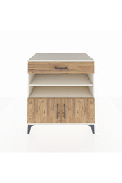 Kronos Şifonyer 3 Raflı Tek Çekmeceli 2 Kapaklı 88x59x96 Aytaşı-Çam