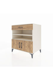 Kronos Şifonyer 3 Raflı Tek Çekmeceli 2 Kapaklı 88x59x96 Aytaşı-Çam