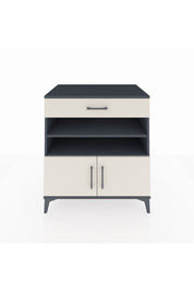 Kronos Şifonyer 3 Raflı Tek Çekmeceli 2 Kapaklı 88x59x96 Antrasit-Aytaşı