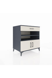 Kronos Şifonyer 3 Raflı Tek Çekmeceli 2 Kapaklı 88x59x96 Antrasit-Aytaşı