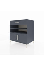 Kronos Şifonyer 3 Raflı Tek Çekmeceli 2 Kapaklı 88x59x96 Antrasit-Antrasit