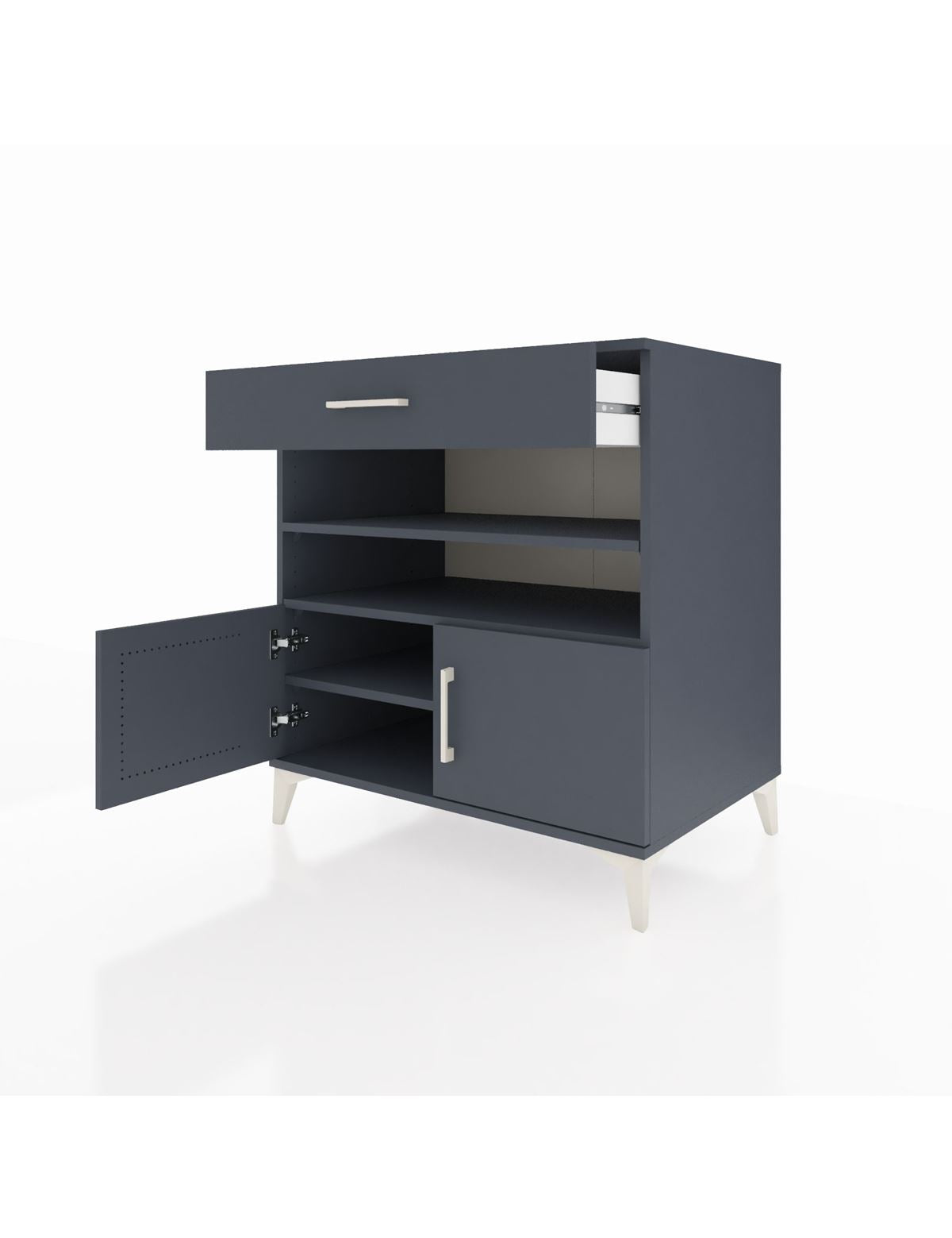 Kronos Şifonyer 3 Raflı Tek Çekmeceli 2 Kapaklı 88x59x96 - S70M026V5C