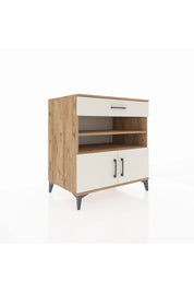 Kronos Şifonyer 3 Raflı Tek Çekmeceli 2 Kapaklı 88x59x96 - S70M026V7C