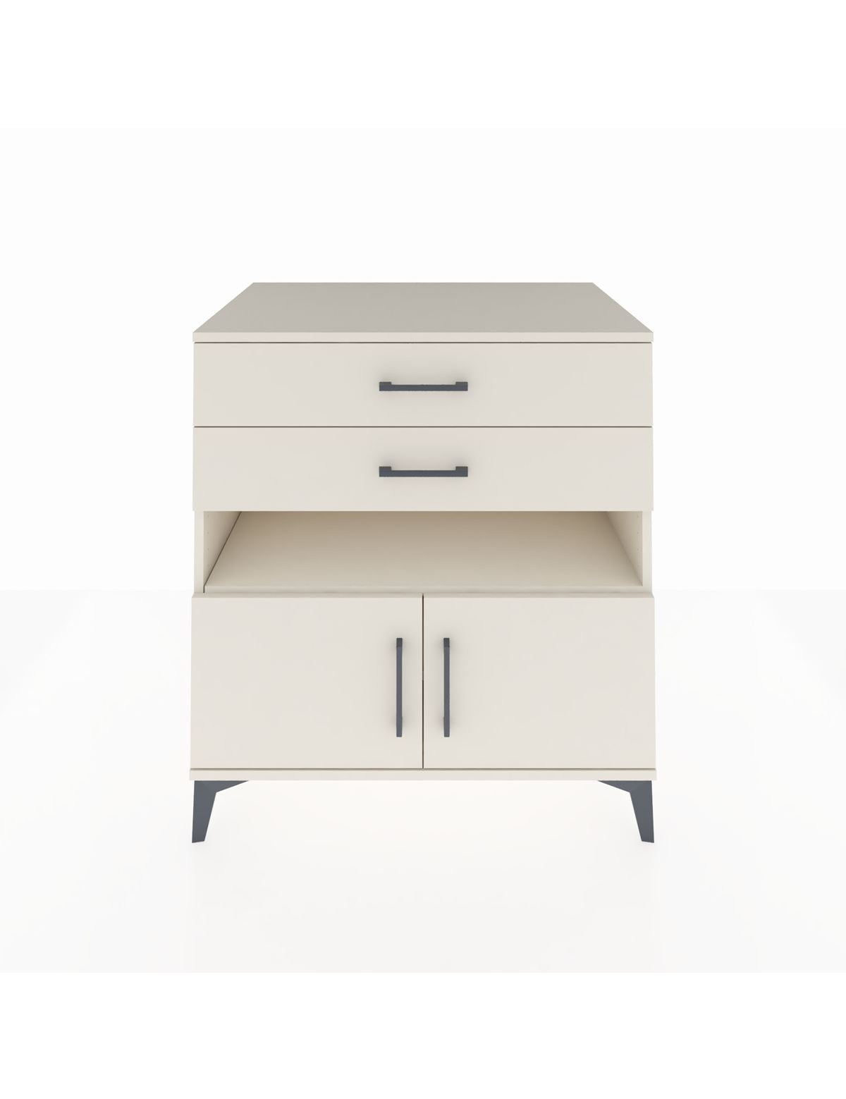 Kronos Şifonyer 2 Raflı 2 Çekmeceli 2 Kapaklı 88x59x96 Aytaşı-Aytaşı