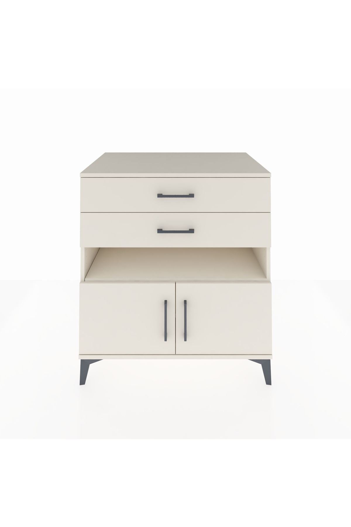 Kronos Şifonyer 2 Raflı 2 Çekmeceli 2 Kapaklı 88x59x96 Aytaşı-Aytaşı