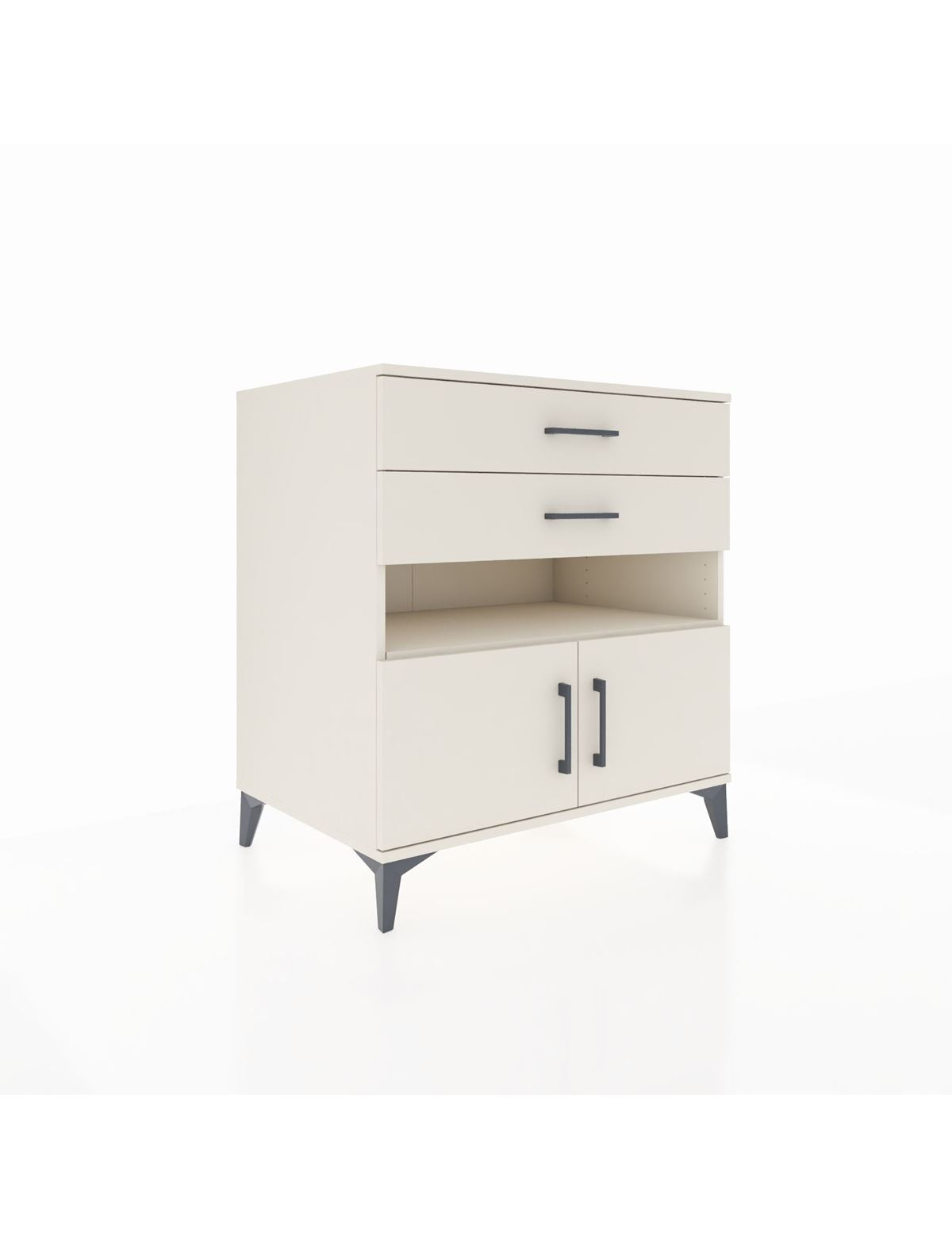 Kronos Şifonyer 2 Raflı 2 Çekmeceli 2 Kapaklı 88x59x96 Aytaşı-Aytaşı