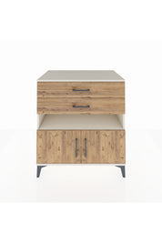 Kronos Şifonyer 2 Raflı 2 Çekmeceli 2 Kapaklı 88x59x96 Aytaşı-Çam