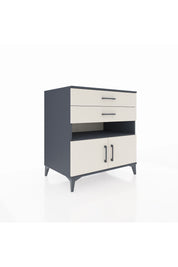 Kronos Şifonyer 2 Raflı 2 Çekmeceli 2 Kapaklı 88x59x96 Antrasit-Aytaşı