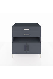 Kronos Şifonyer 2 Raflı 2 Çekmeceli 2 Kapaklı 88x59x96 Antrasit-Antrasit