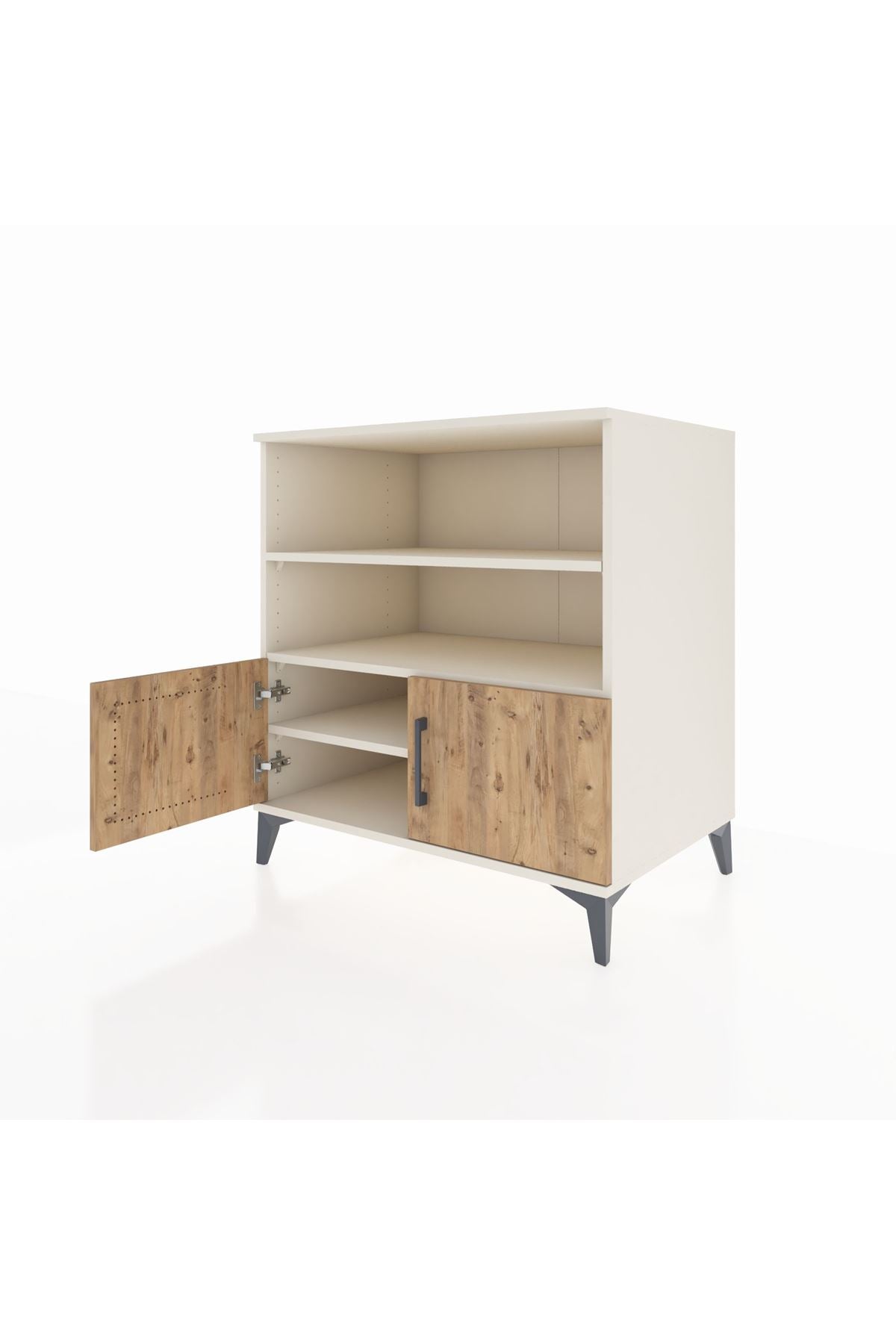 Kronos Şifonyer 3 Raflı 2 Kapaklı 88x59x96 Aytaşı-Çam