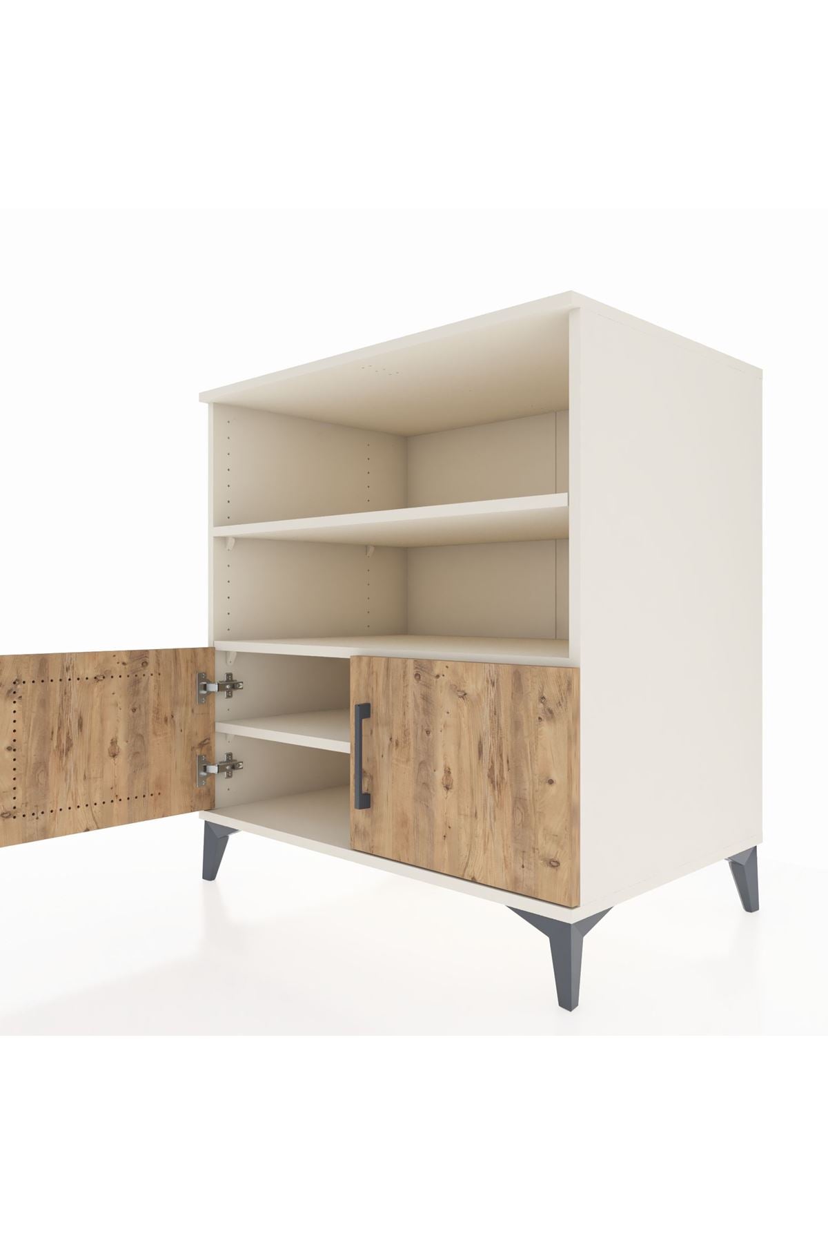 Kronos Şifonyer 3 Raflı 2 Kapaklı 88x59x96 Aytaşı-Çam