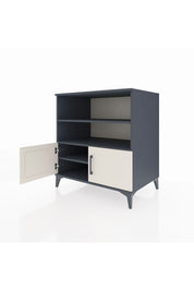 Kronos Şifonyer 3 Raflı 2 Kapaklı 88x59x96 Antrasit-Aytaşı