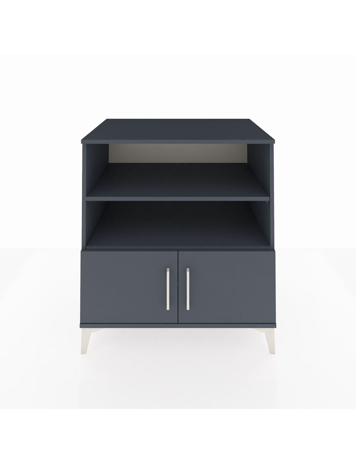 Kronos Şifonyer 3 Raflı 2 Kapaklı 88x59x96 Antrasit-Antrasit