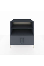 Kronos Şifonyer 3 Raflı 2 Kapaklı 88x59x96 Antrasit-Antrasit