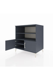 Kronos Şifonyer 3 Raflı 2 Kapaklı 88x59x96 Antrasit-Antrasit