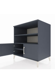 Kronos Şifonyer 3 Raflı 2 Kapaklı 88x59x96 Antrasit-Antrasit