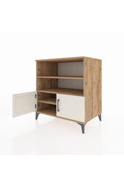 Kronos Şifonyer 3 Raflı 2 Kapaklı 88x59x96 Çam-Aytaşı