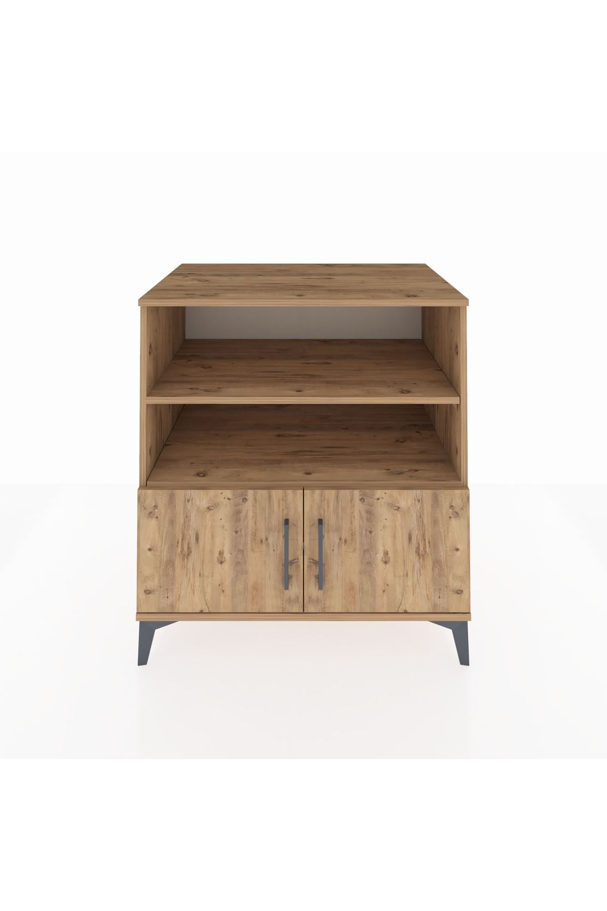 Kronos Şifonyer 3 Raflı 2 Kapaklı 88x59x96 Çam-Çam