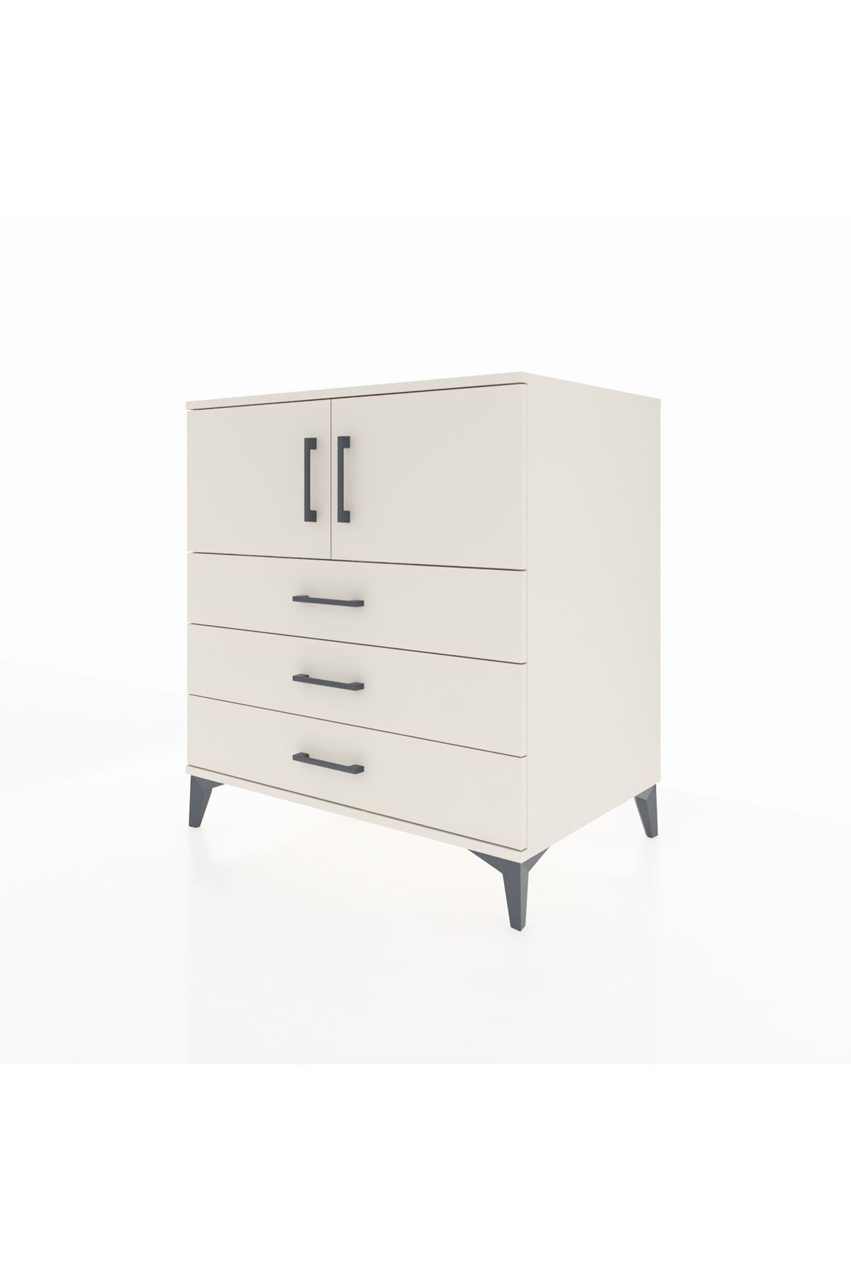 Kronos Şifonyer 2 Raflı 3 Çekmeceli 2 Kapaklı 88x59x96 Aytaşı-Aytaşı