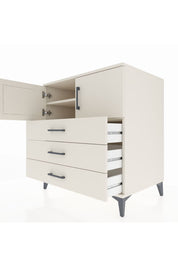 Kronos Şifonyer 2 Raflı 3 Çekmeceli 2 Kapaklı 88x59x96 Aytaşı-Aytaşı