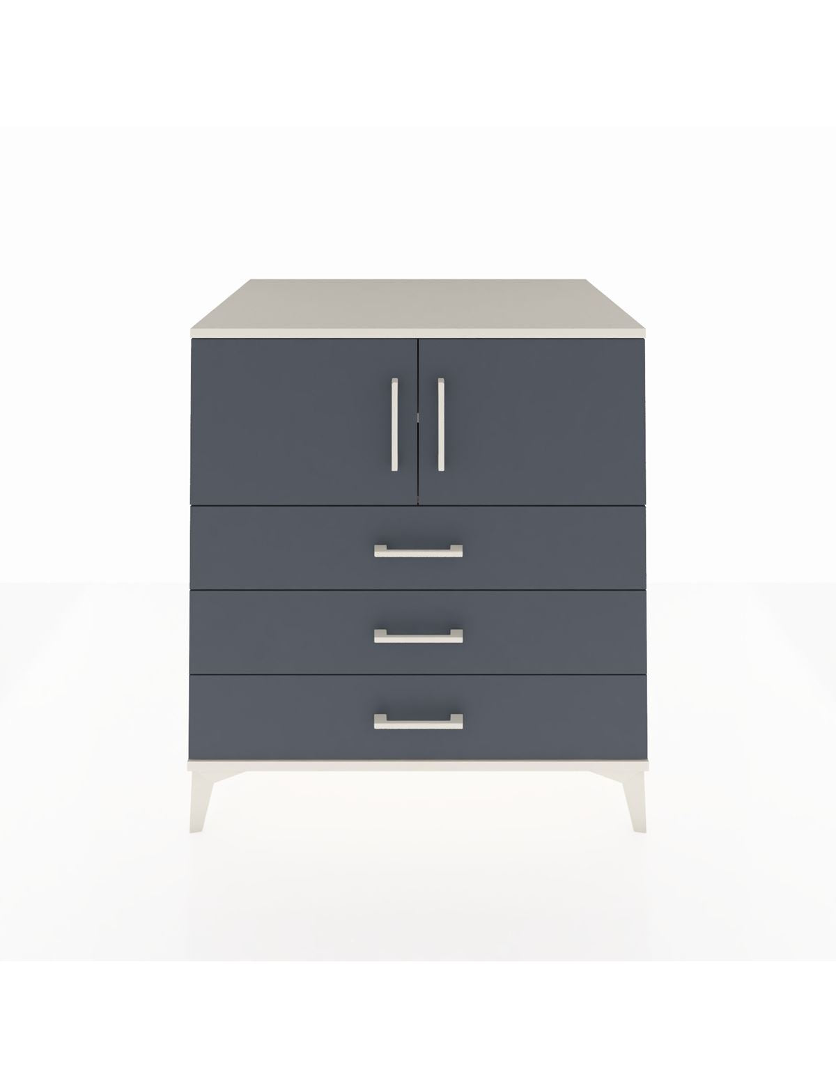 Kronos Şifonyer 2 Raflı 3 Çekmeceli 2 Kapaklı 88x59x96 Aytaşı-Antrasit