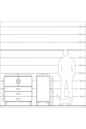 Kronos Şifonyer 2 Raflı 3 Çekmeceli 2 Kapaklı 88x59x96 Aytaşı-Aytaşı