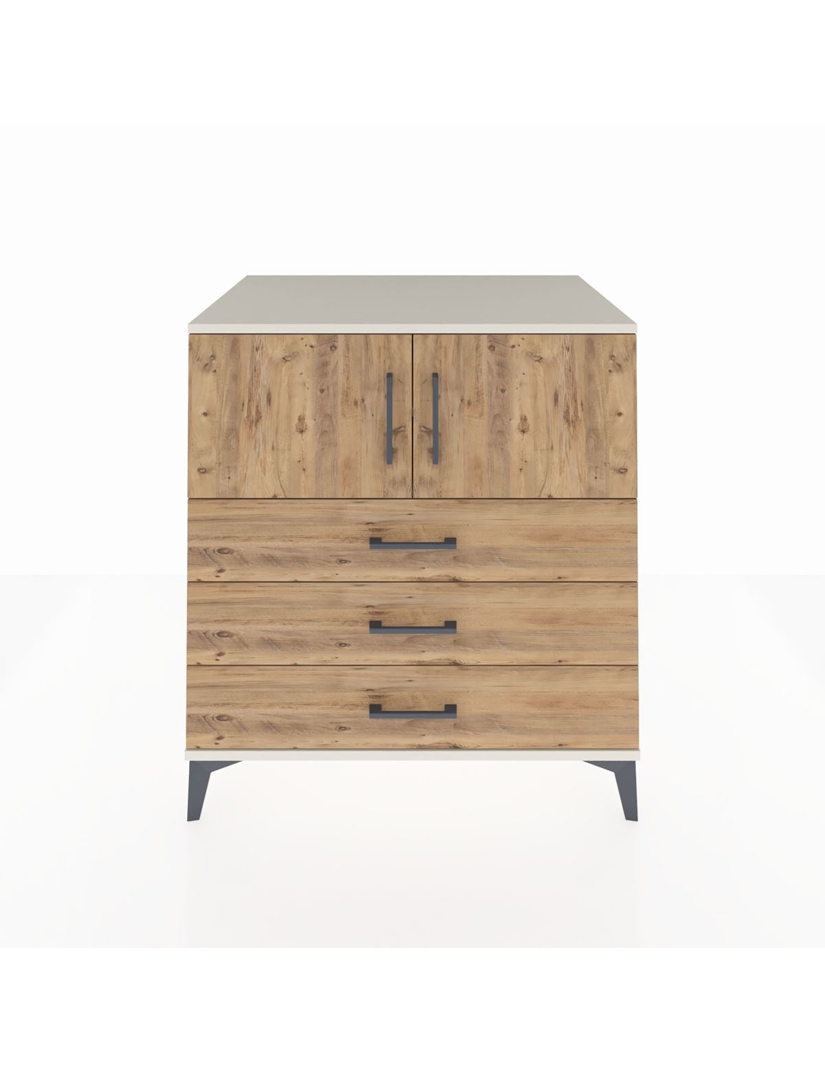 Kronos Şifonyer 2 Raflı 3 Çekmeceli 2 Kapaklı 88x59x96 Aytaşı-Çam