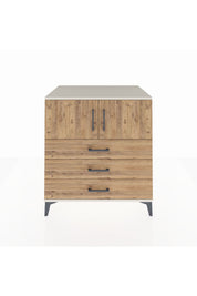 Kronos Şifonyer 2 Raflı 3 Çekmeceli 2 Kapaklı 88x59x96 Aytaşı-Çam