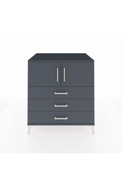 Kronos Şifonyer 2 Raflı 3 Çekmeceli 2 Kapaklı 88x59x96 Antrasit-Antrasit