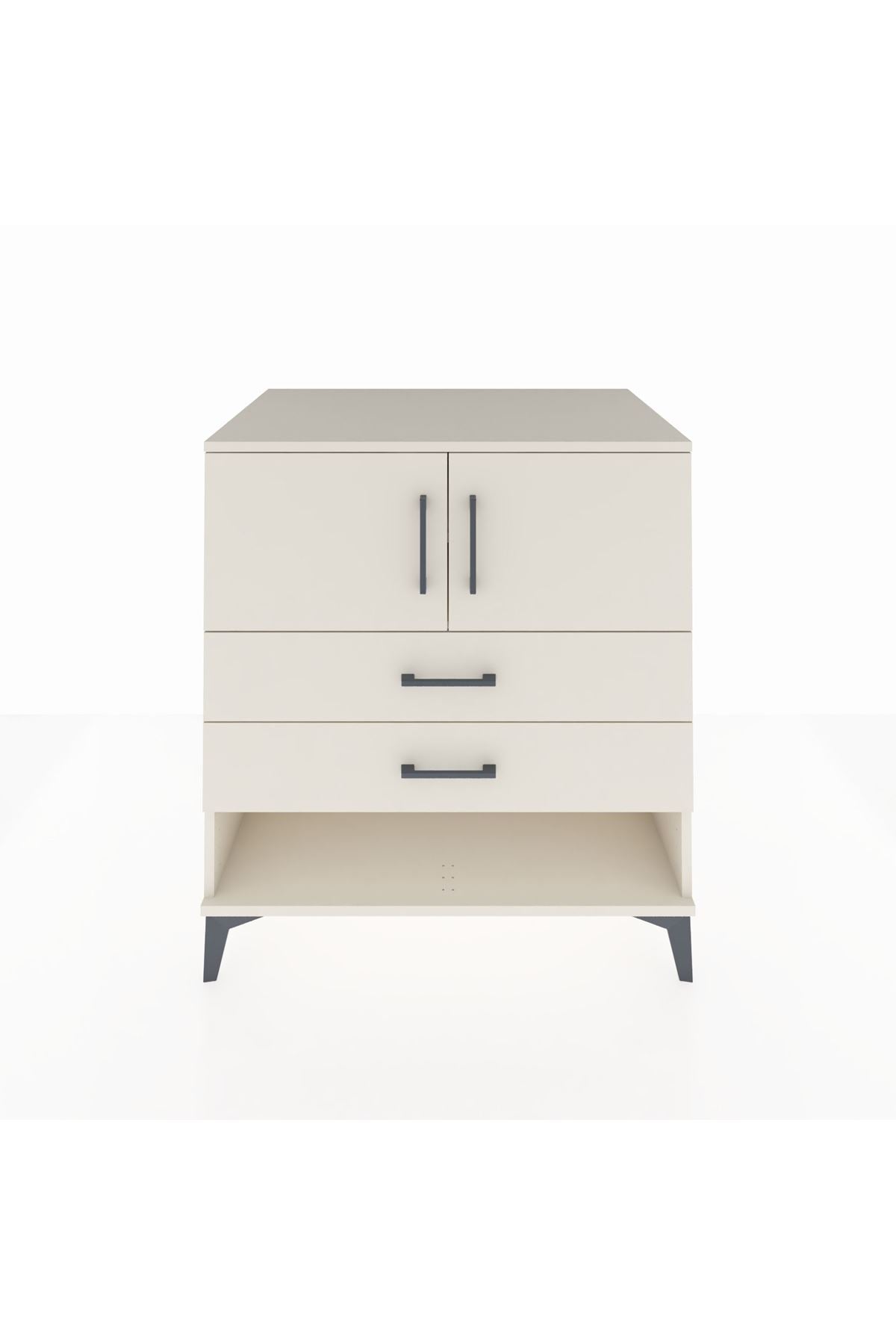 Kronos Şifonyer 2 Raflı 2 Çekmeceli 2 Kapaklı 88x59x96 Aytaşı-Aytaşı