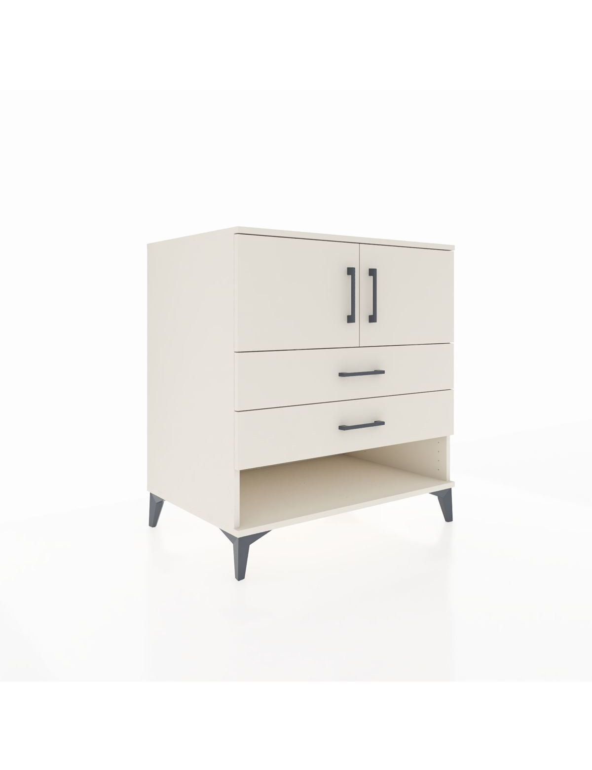 Kronos Şifonyer 2 Raflı 2 Çekmeceli 2 Kapaklı 88x59x96 Aytaşı-Aytaşı