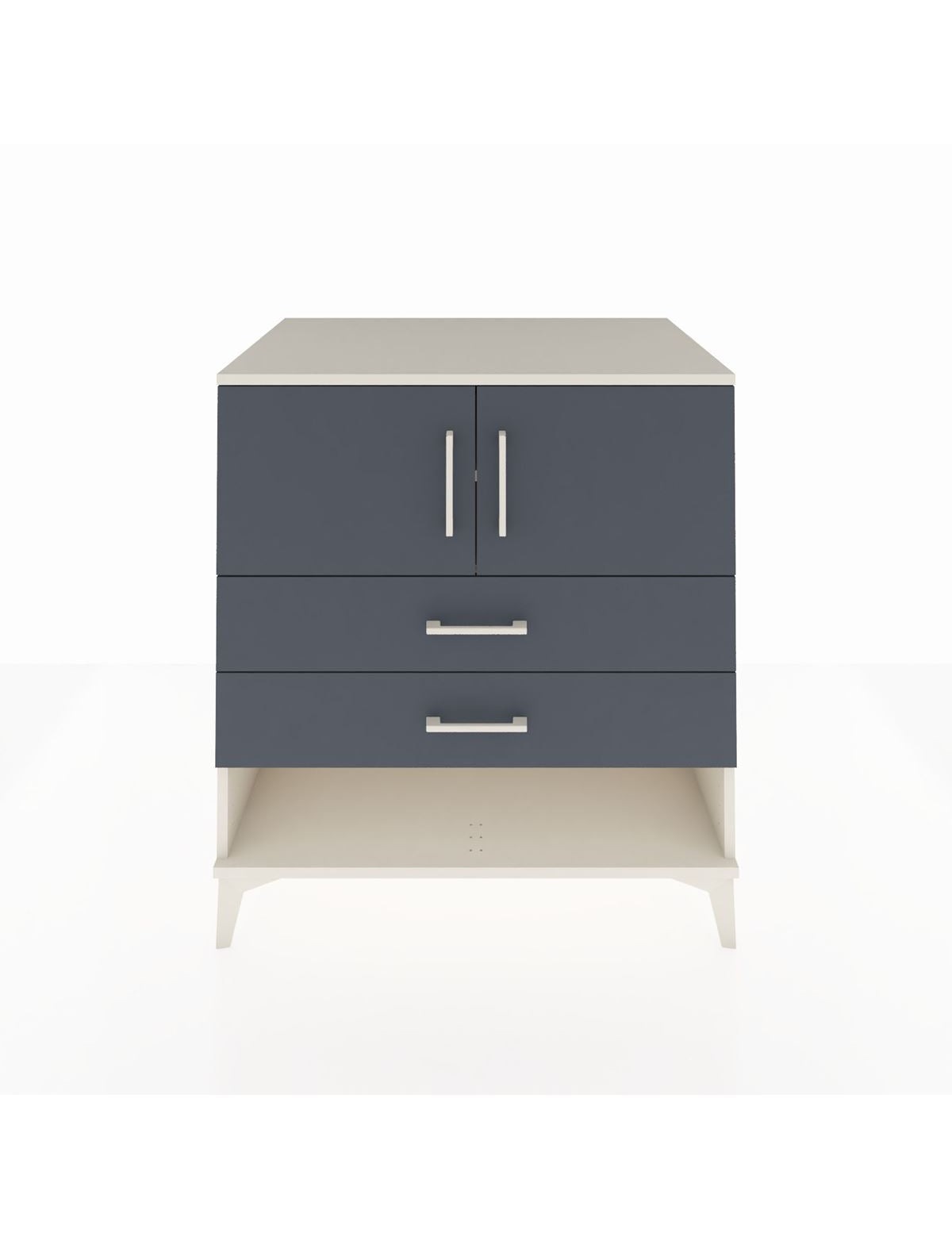 Kronos Şifonyer 2 Raflı 2 Çekmeceli 2 Kapaklı 88x59x96 Aytaşı-Antrasit