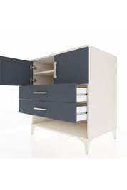 Kronos Şifonyer 2 Raflı 2 Çekmeceli 2 Kapaklı 88x59x96 Aytaşı-Antrasit