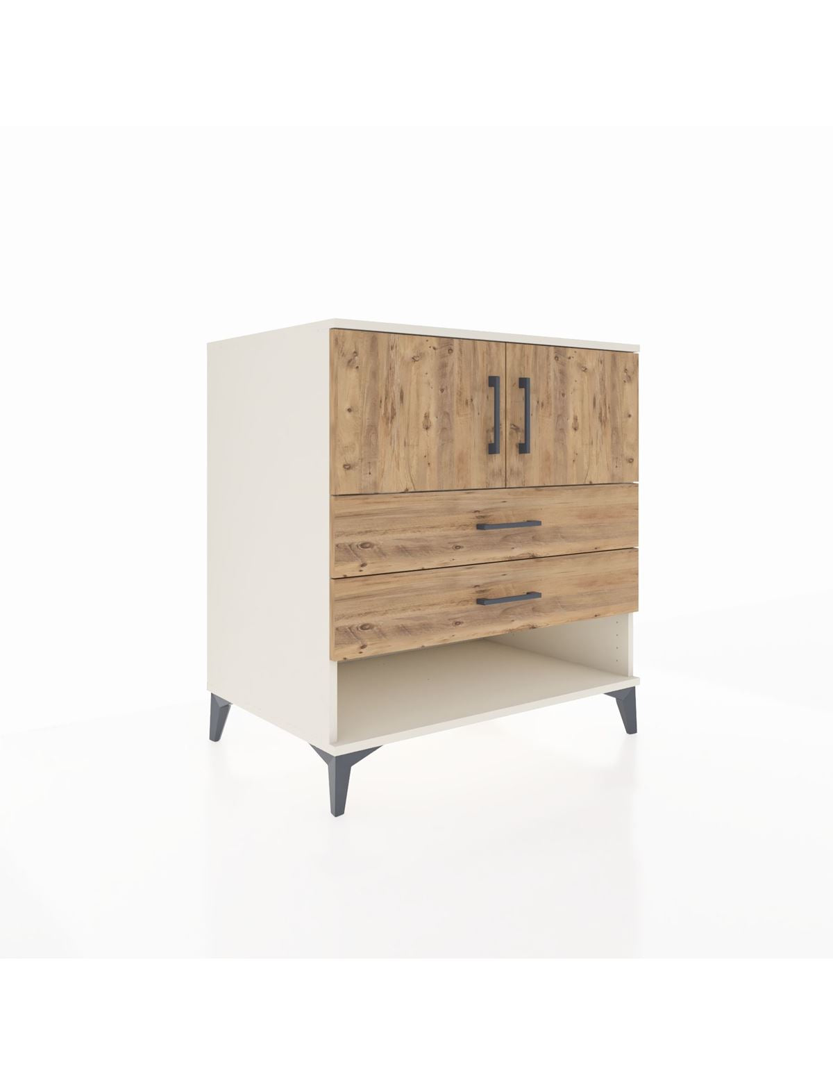 Kronos Şifonyer 2 Raflı 2 Çekmeceli 2 Kapaklı 88x59x96 Aytaşı-Çam