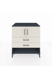 Kronos Şifonyer 2 Raflı 2 Çekmeceli 2 Kapaklı 88x59x96 Antrasit-Aytaşı