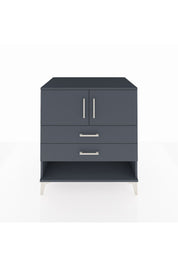 Kronos Şifonyer 2 Raflı 2 Çekmeceli 2 Kapaklı 88x59x96 Antrasit-Antrasit