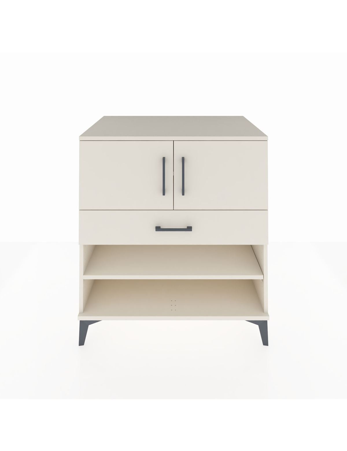 Kronos Şifonyer 3 Raflı Tek Çekmeceli 2 Kapaklı 88x59x96 Aytaşı-Aytaşı