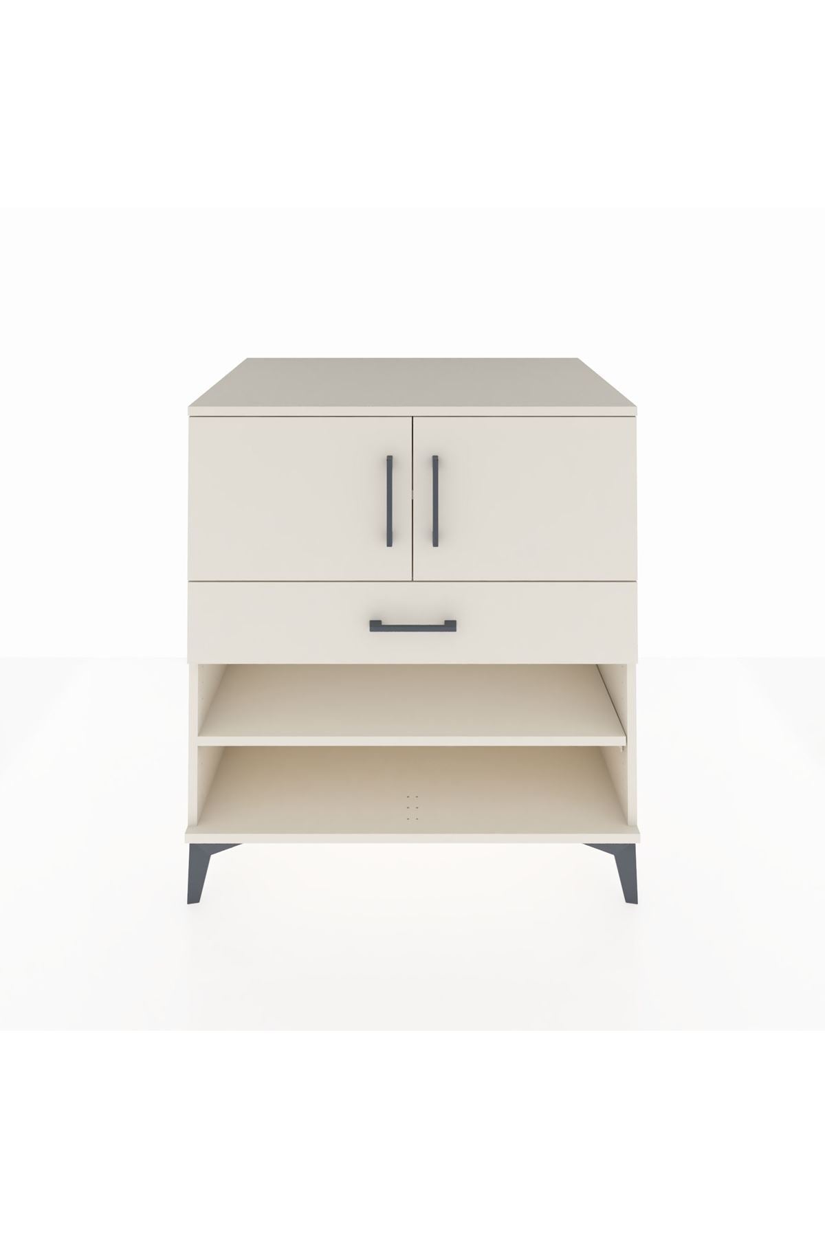 Kronos Şifonyer 3 Raflı Tek Çekmeceli 2 Kapaklı 88x59x96 Aytaşı-Aytaşı