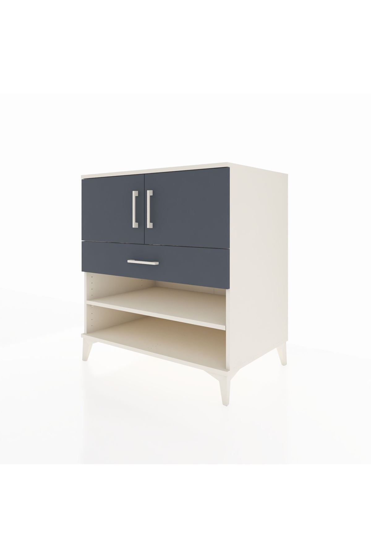 Kronos Şifonyer 3 Raflı Tek Çekmeceli 2 Kapaklı 88x59x96 - S70M031V2C