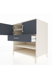 Kronos Şifonyer 3 Raflı Tek Çekmeceli 2 Kapaklı 88x59x96 - S70M031V2C