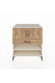 Kronos Şifonyer 3 Raflı Tek Çekmeceli 2 Kapaklı 88x59x96 Aytaşı-Çam